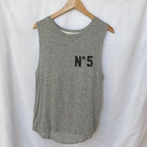 Gray Muscle Tank Top